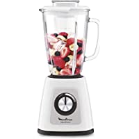 Moulinex Batidora de vaso Blendforce Cristal LM430110 - Batidora vaso de cristal 800 W- 4 cuchillas con función pica…